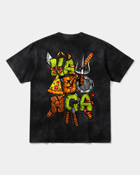 Camiseta Kawabonga Big Back Oversize Acid Negro