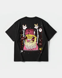 Camiseta The Surfer Beat Big Back Oversize Basic Negro