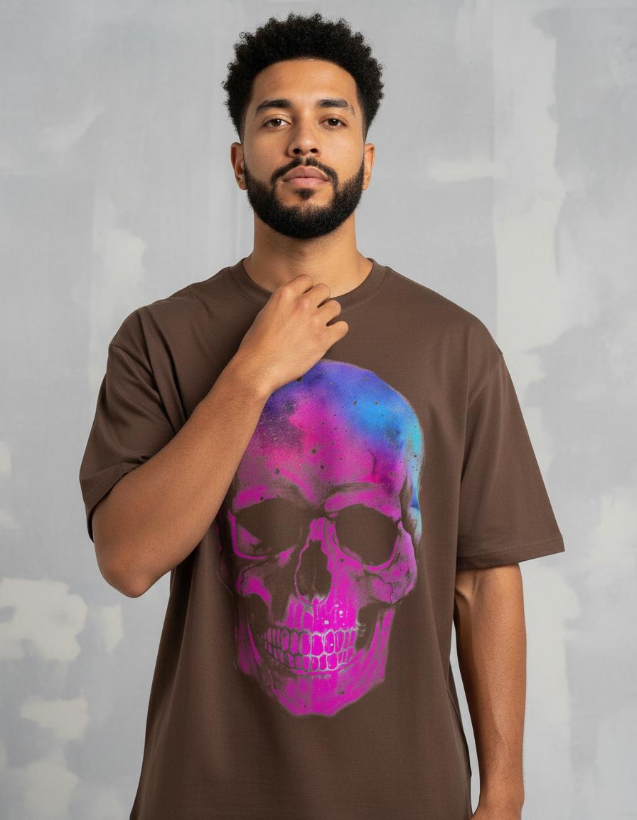 Modelo mide 1,78m y usa talla L