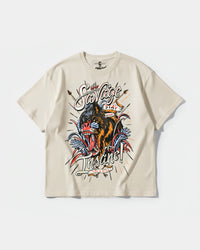 Camiseta The Savage Big Front Oversize Basic Beige