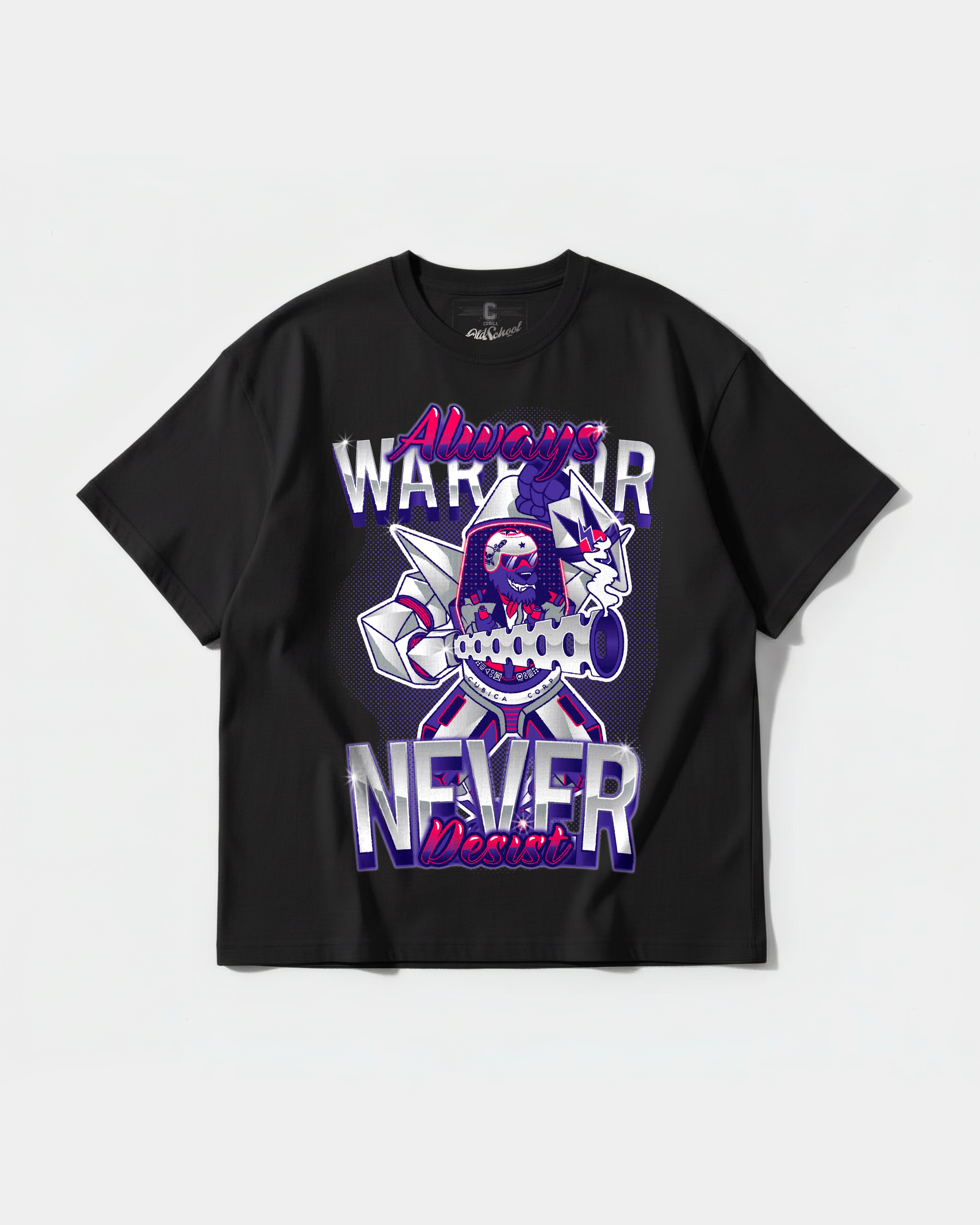 Camiseta Warrior Big Front Oversize Basic