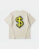 Camiseta Money Money Big Back Oversize Basic Beige