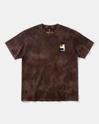 Camiseta Traveling In The Sky Pocket Front Oversize Acid Marron