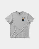 Camiseta Traveling In The Sky Pocket Front Regular Basic Gris