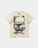Camiseta Skull Tiger Big Front Regular Basic Beige