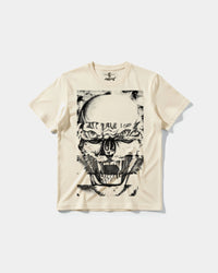 Camiseta Skull Tiger Big Front Regular Basic Beige