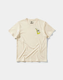 Camiseta Pizza Geek Pocket Front Regular Basic Beige