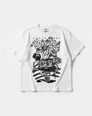Camiseta Knockout Big Front Oversize Basic Blanco