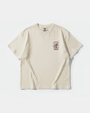 Camiseta Pizza Surf Big Front Oversize Basic Beige