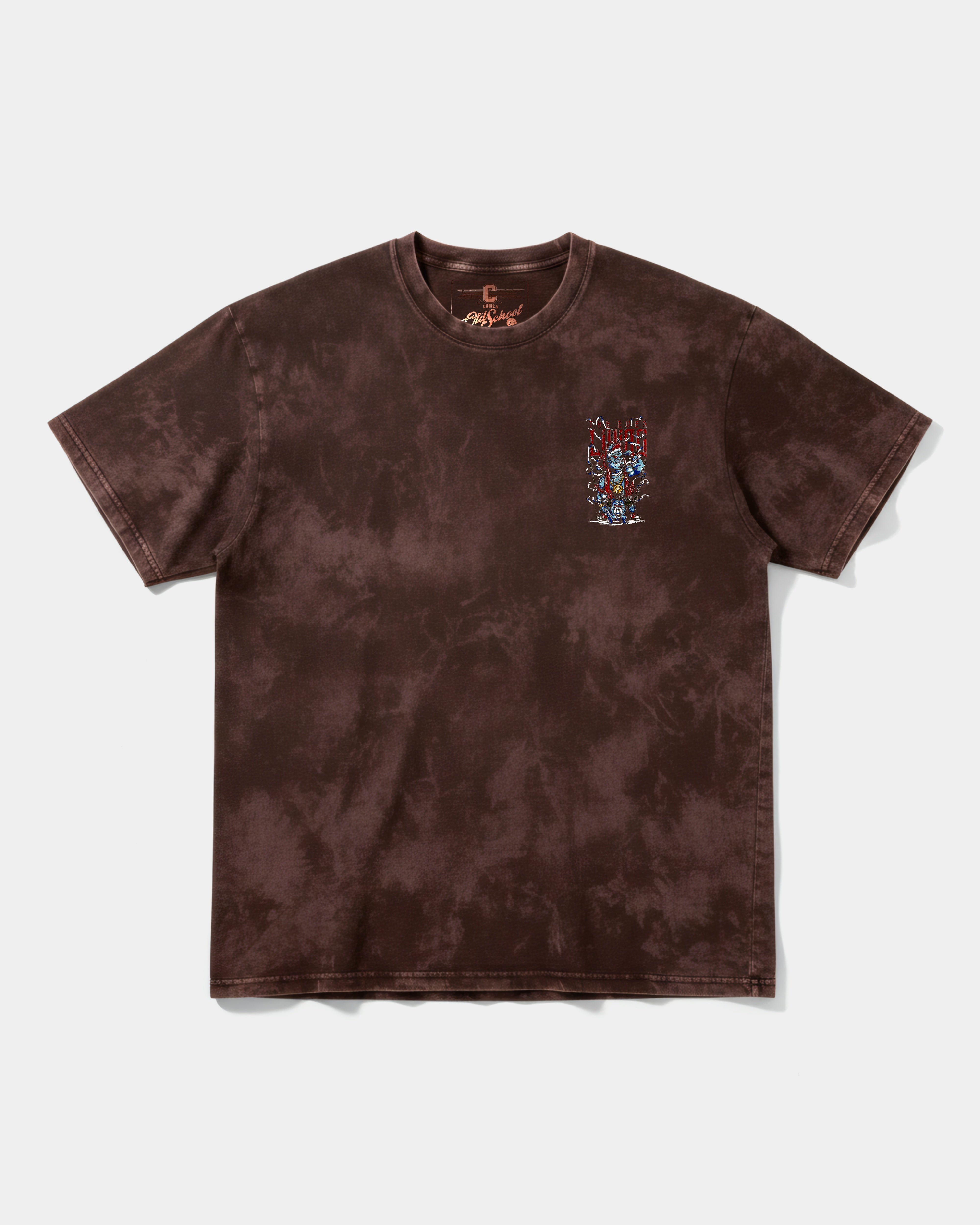 Camiseta Mummra Pocket Front Oversize Acid Marron