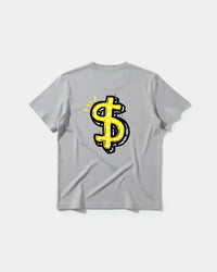 Camiseta Money Money Big Back Regular Basic Gris