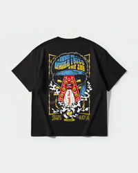 Camiseta Hendrix Big Back Oversize Basic Negro