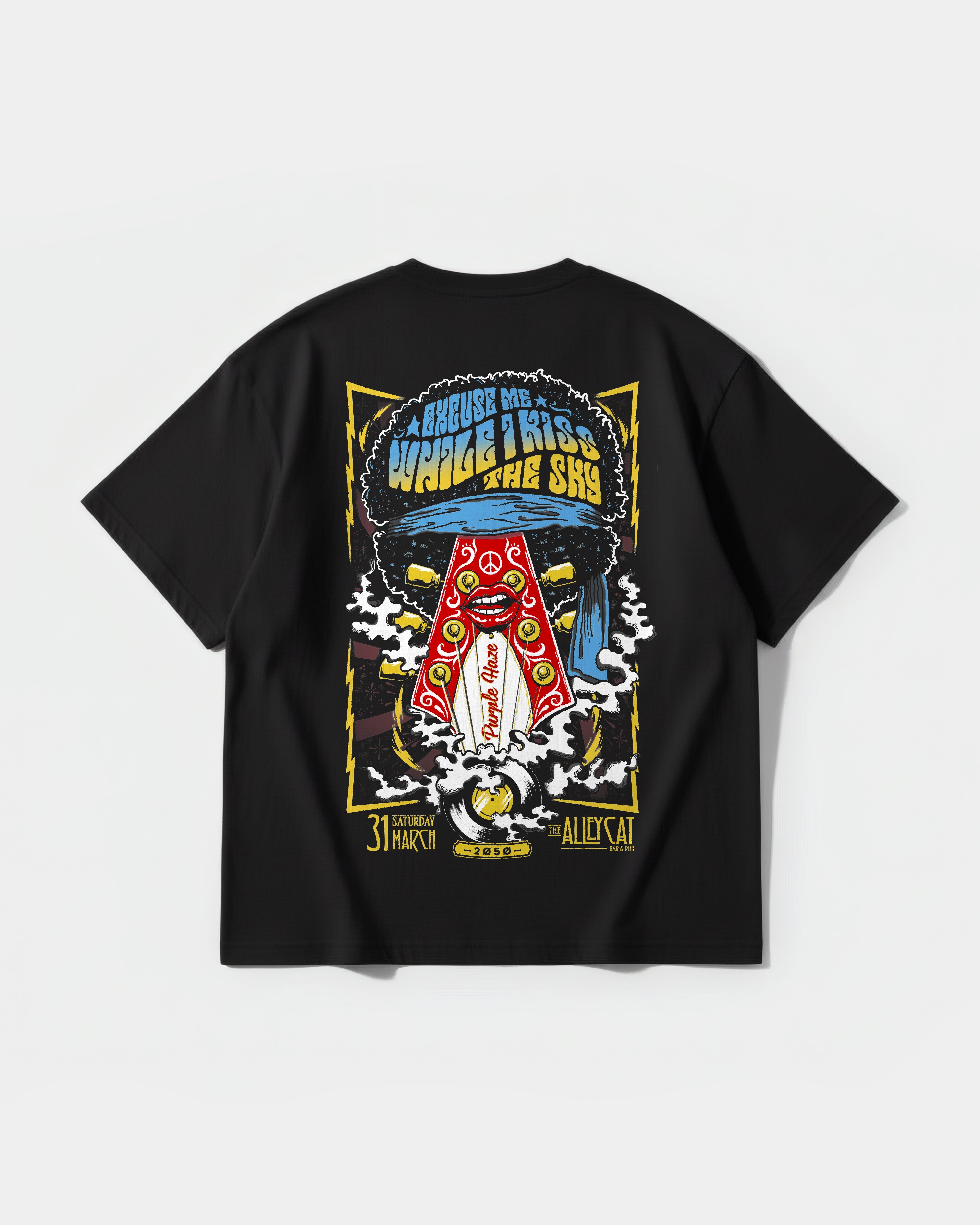 Camiseta Hendrix Big Back Oversize Basic