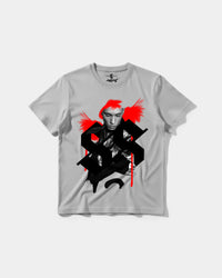 Camiseta Sick Soul Big Front Regular Basic Gris