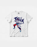 Camiseta Samurai Big Front Regular Basic Blanco