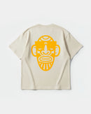 Camiseta Icono Africano Big Back Oversize Basic Beige