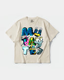 Camiseta Mutantes Big Front Oversize Basic Beige