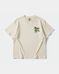 Camiseta Tiger Skull Pocket Front Oversize Basic Beige