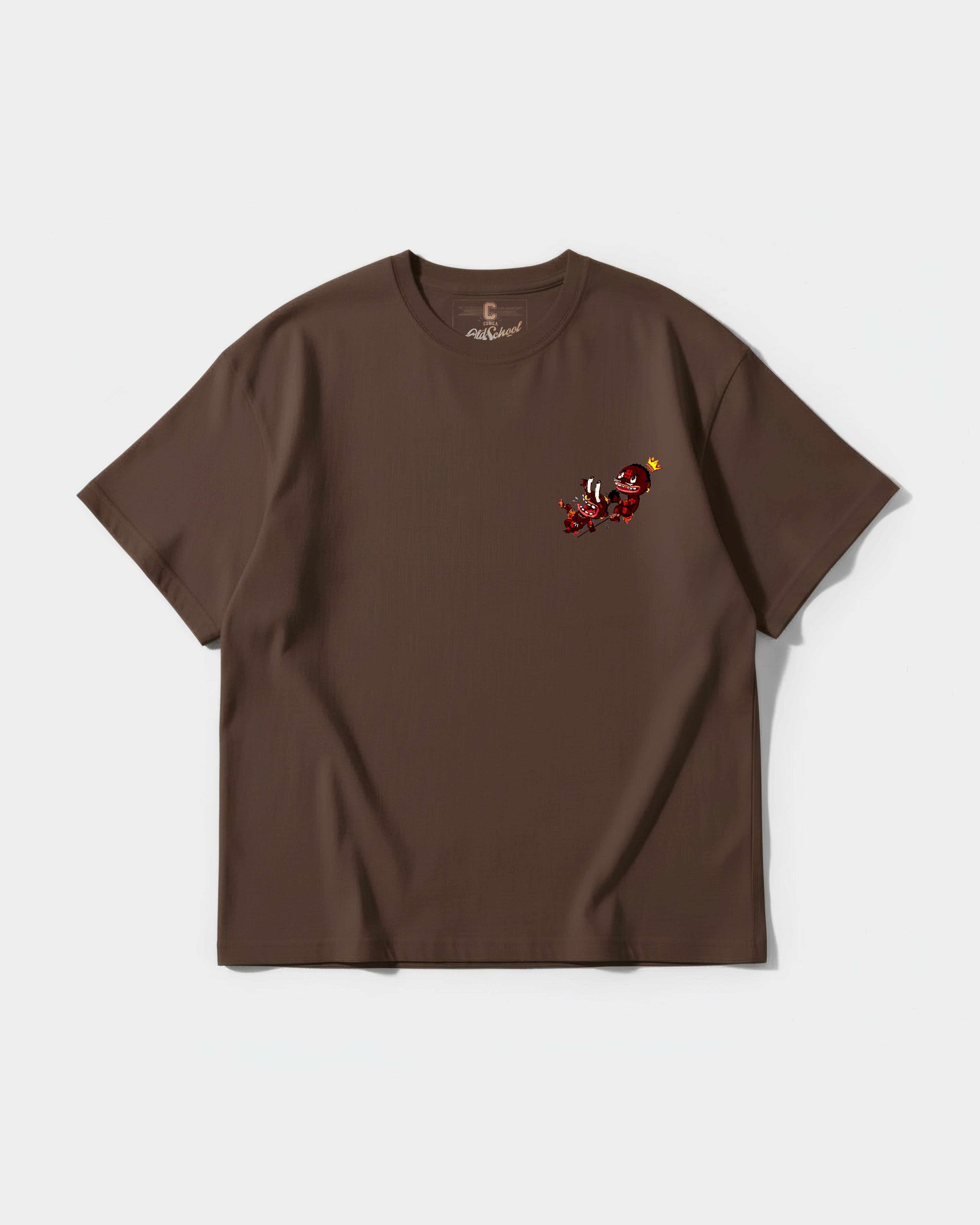 Camiseta Ungaunga Pocket Front Oversize Basic Marron