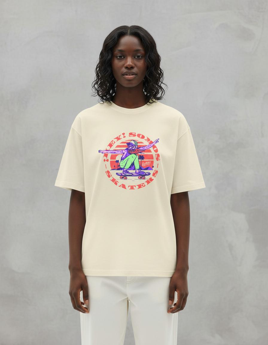 Modelo mide 1,65m y usa talla S