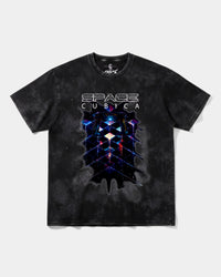 Camiseta Cubica Space Big Oversize Acid Negro