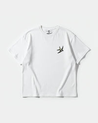 Camiseta Party On Pocket Front Oversize Basic Blanco