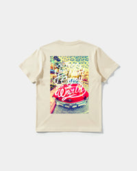 Camiseta Enjoy The World Big Back Regular Basic Beige