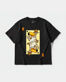 Camiseta King S Cocktail Big Front Oversize Basic Negro