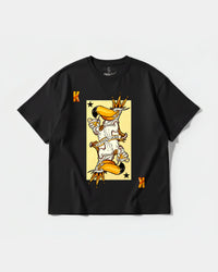 Camiseta King S Cocktail Big Front Oversize Basic Negro