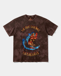Camiseta Pizza Surf Big Front Oversize Acid Marron
