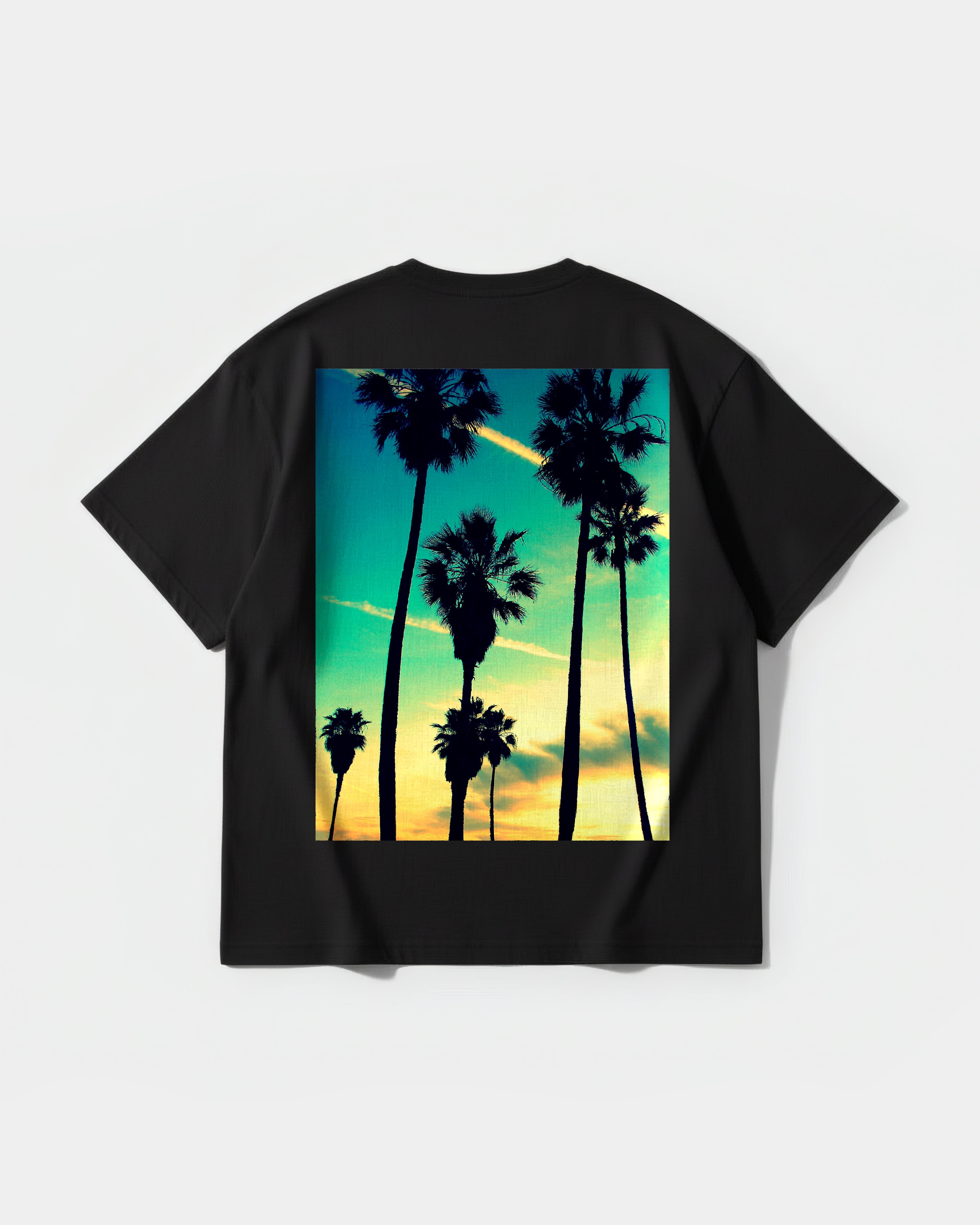 Camiseta Tropical Dusk Big Back Oversize Basic