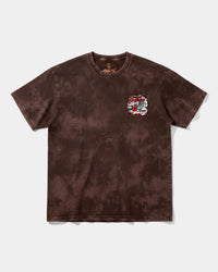 Camiseta Wasting Time 777 Big Front Oversize Acid Marron
