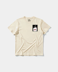 Camiseta Hot Friday White Pocket Front Regular Basic Beige