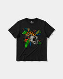Camiseta Tiger Skull Big Front Regular Basic Negro