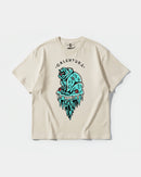 Camiseta Calentura Oso Polar Big Front Oversize Basic Beige