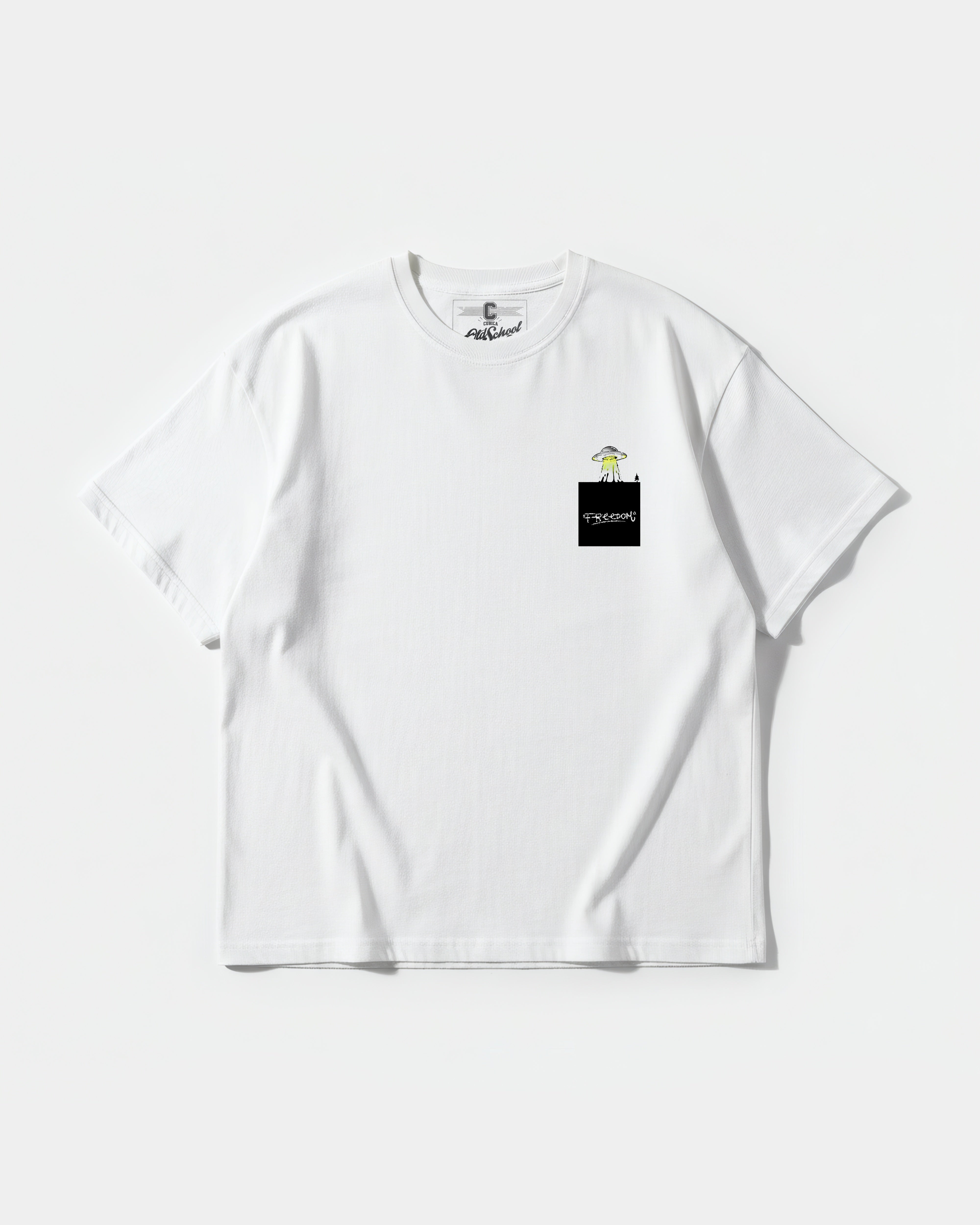 Freedom Ufo Pocket Front Oversize Basic T-shirt