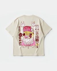 Camiseta The Surfer Beat Big Back Oversize Basic Beige