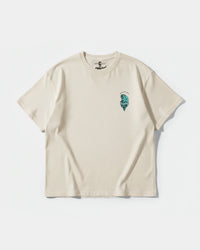 Camiseta Calentura Oso Polar Pocket Front Oversize Basic Beige