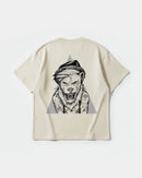 Camiseta Human Lion Big Back Oversize Basic Beige