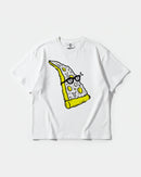Camiseta Pizza Geek Big Front Oversize Basic Blanco