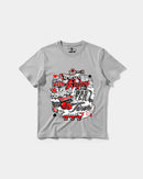 Camiseta Wasting Time 777 Big Front Regular Basic Gris
