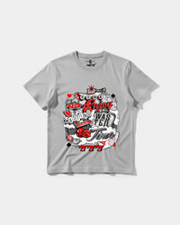 Camiseta Wasting Time 777 Big Front Regular Basic Gris