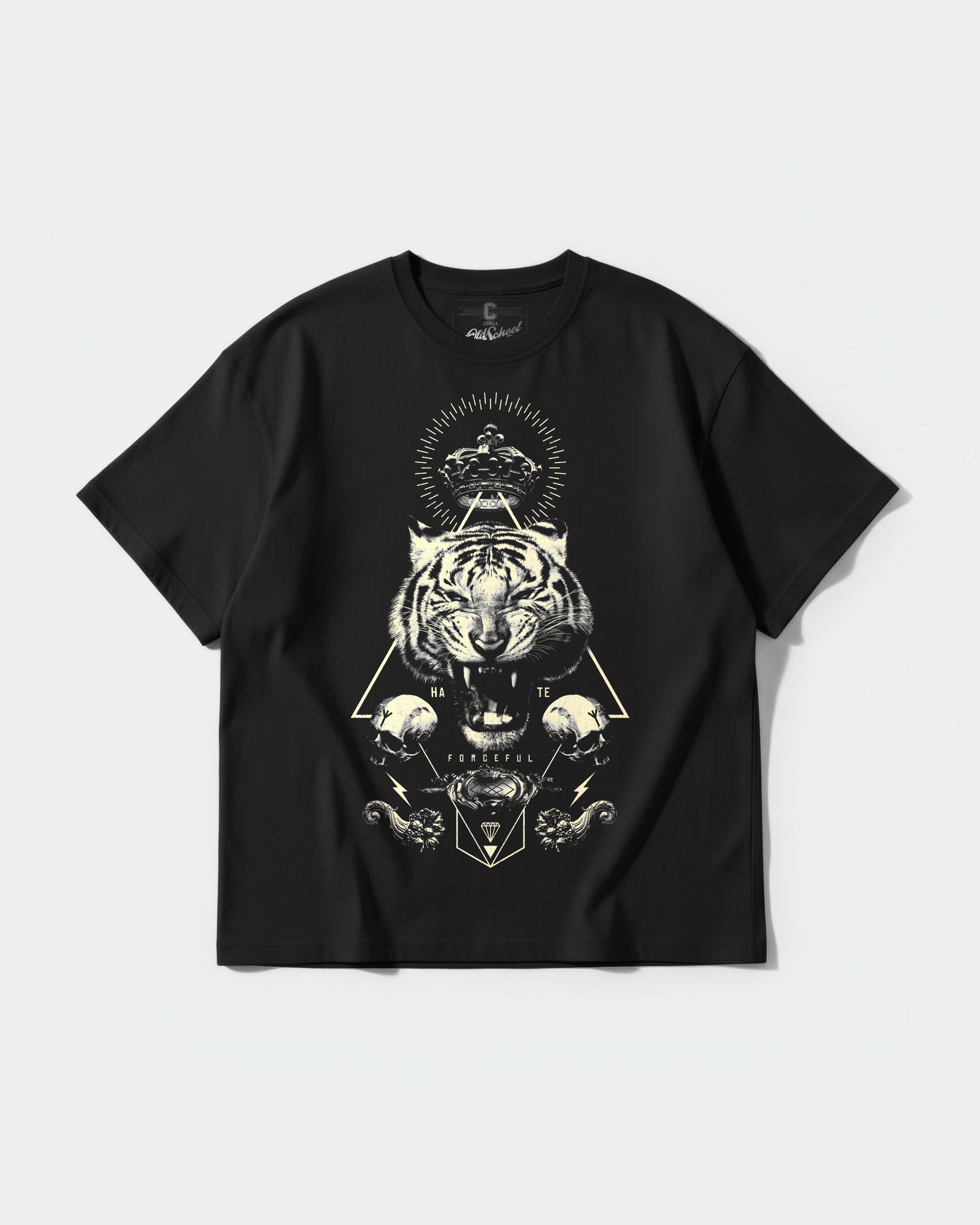 Forceful Big Front Oversize Basic T-shirt
