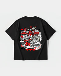 Camiseta Wasting Time 777 Big Back Oversize Basic Negro