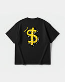 Camiseta Money Money Big Back Oversize Basic Negro