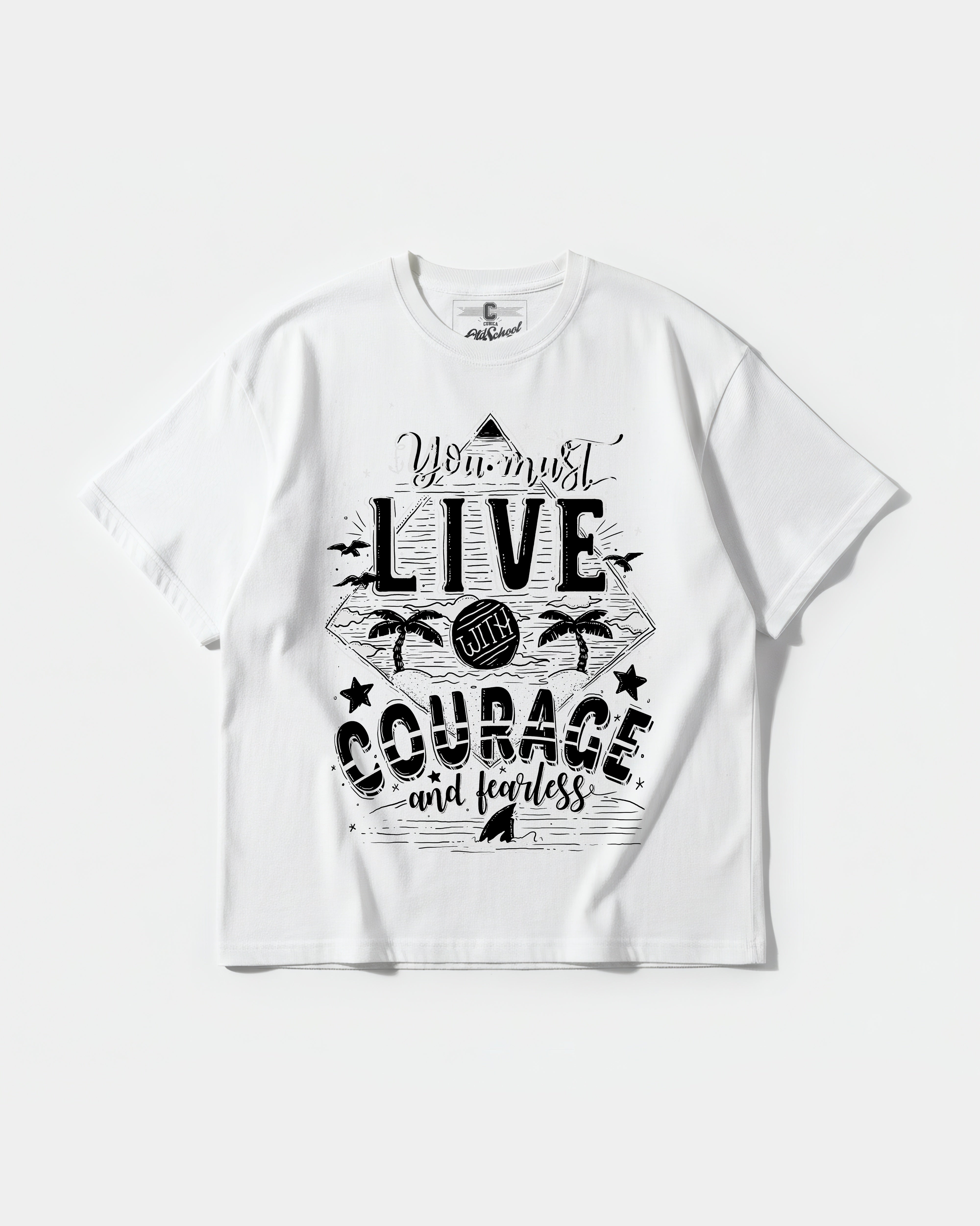 Camiseta You Must Live Big Front Oversize Basic