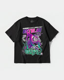 Camiseta Cubica Estelar Big Front Oversize Basic Negro
