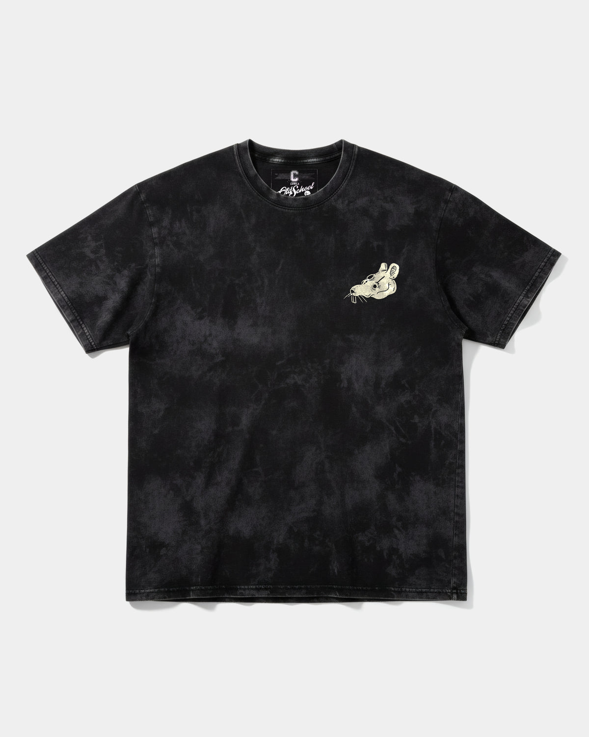 Crazy Mouse Pocket Front Oversize Acid T-Shirt