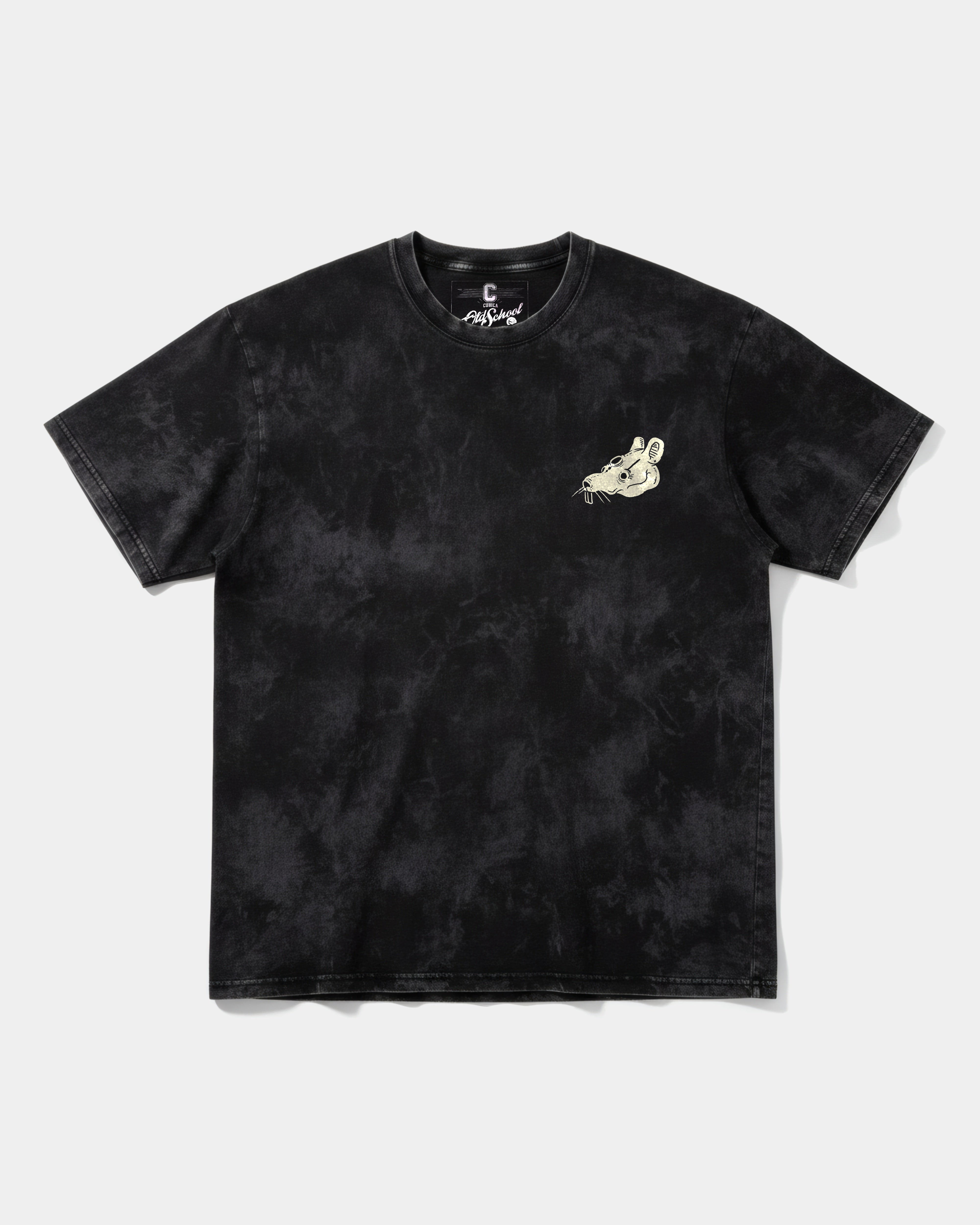 Camiseta Crazy Mouse Pocket Front Oversize Acid