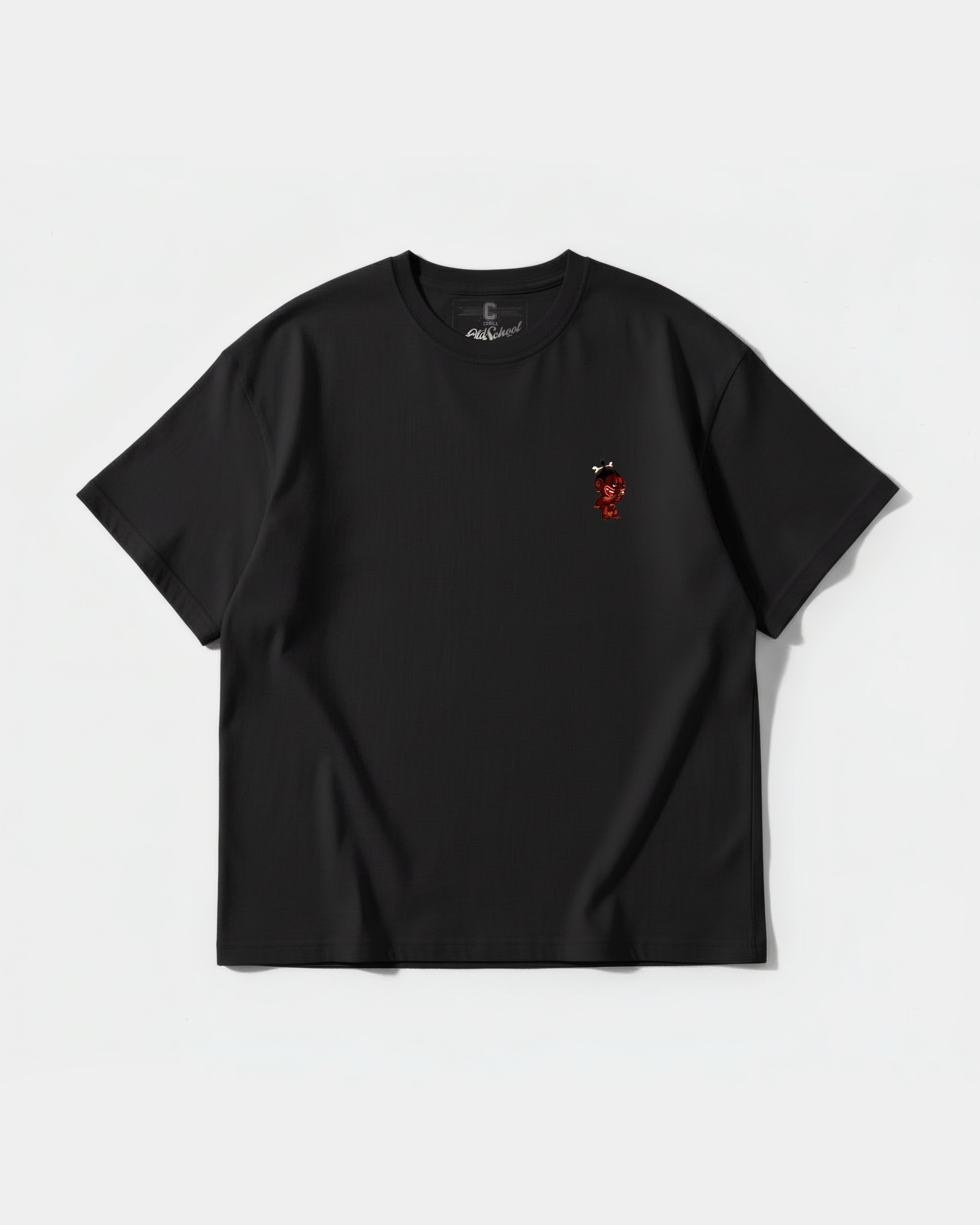 Camiseta Ungaunga Solo Pocket Front Oversize Basic Negro